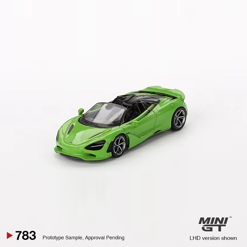 MINIGT 1:64 迈凯伦 McLaren 750S 仿真合金汽车模型 苹果绿 #783