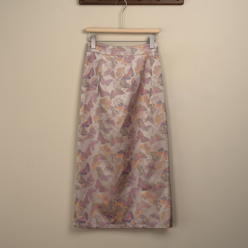 清版【彩蝶】百分百宋锦时尚气质百搭中式国风半裙（裙长八五）