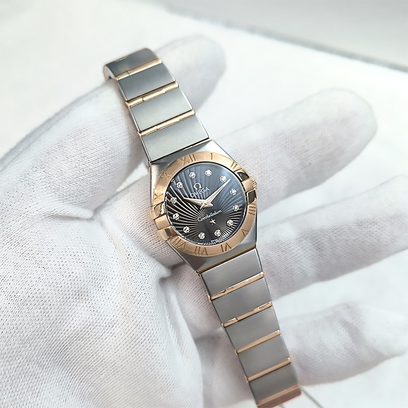 99新 Omega/欧米茄 欧米茄18K金新星座女表123.20.24.60.63.002