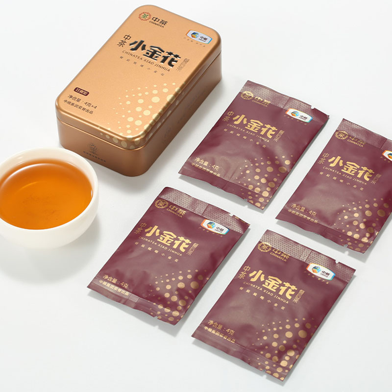 中茶百年木仓湖南安化黑茶小金花散茶健康餐后茶16g