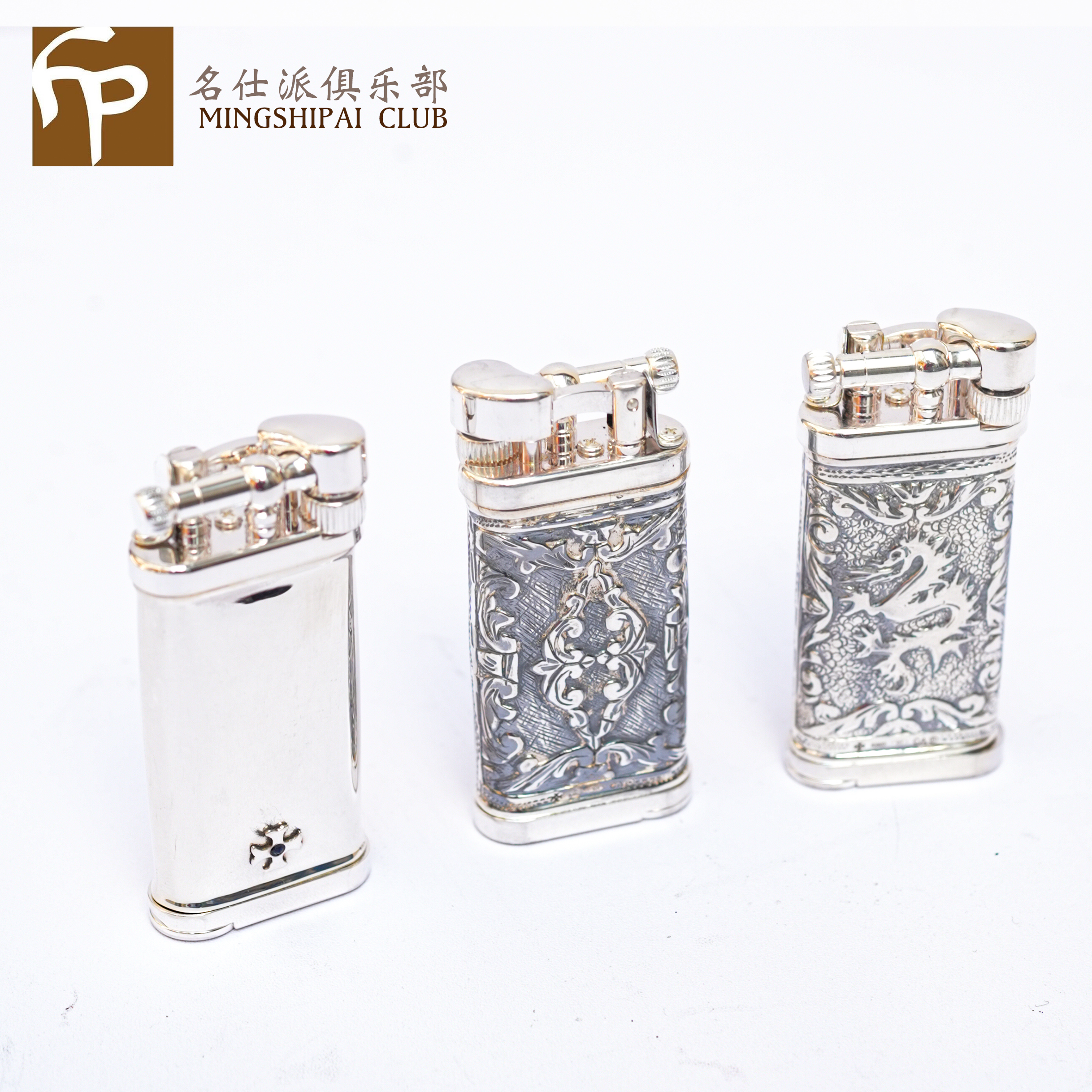 日本im corona皇冠十字锚打火机纯银软火烟斗打火机