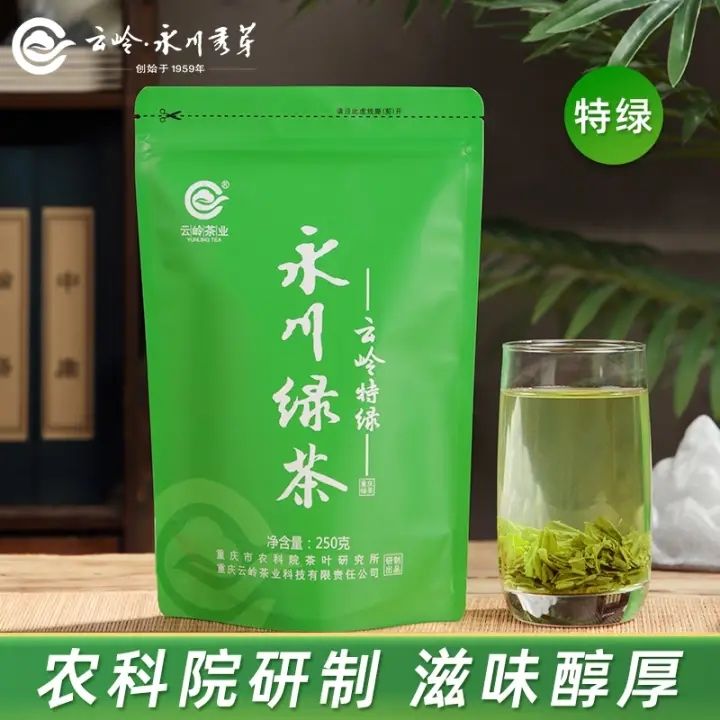 云岭永川秀芽鲜嫩手工品质茶叶采摘绿茶重庆特产250克复合袋