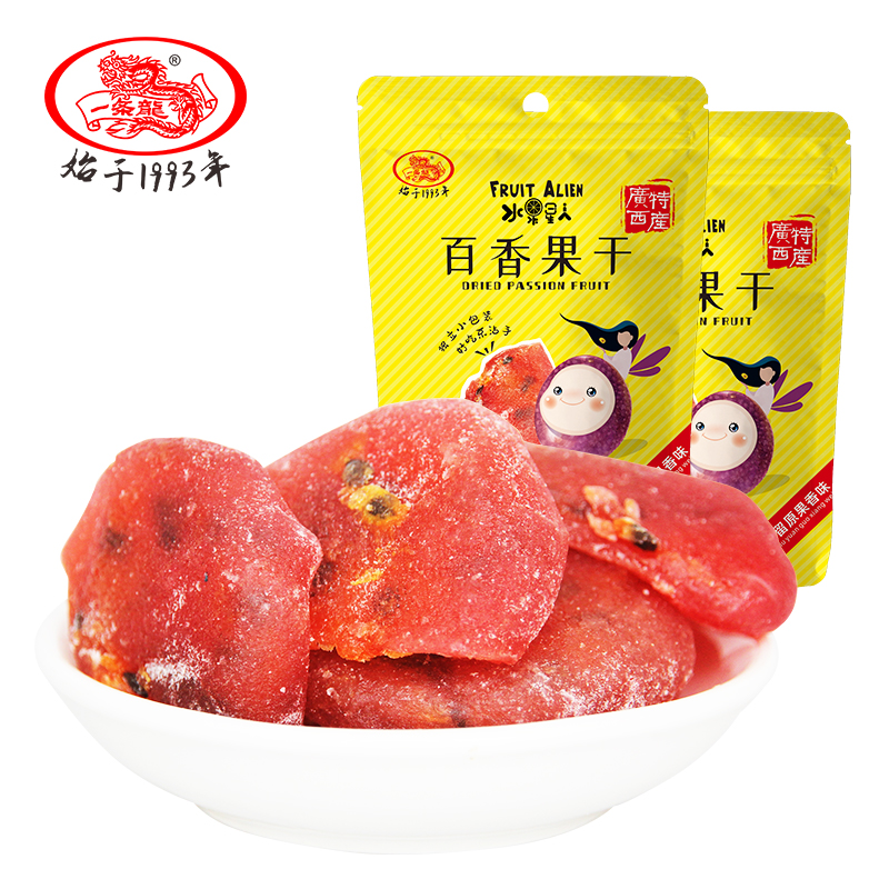 【水果星人】百香果干60g 水果干蜜饯果脯广西特产零食办公室小吃