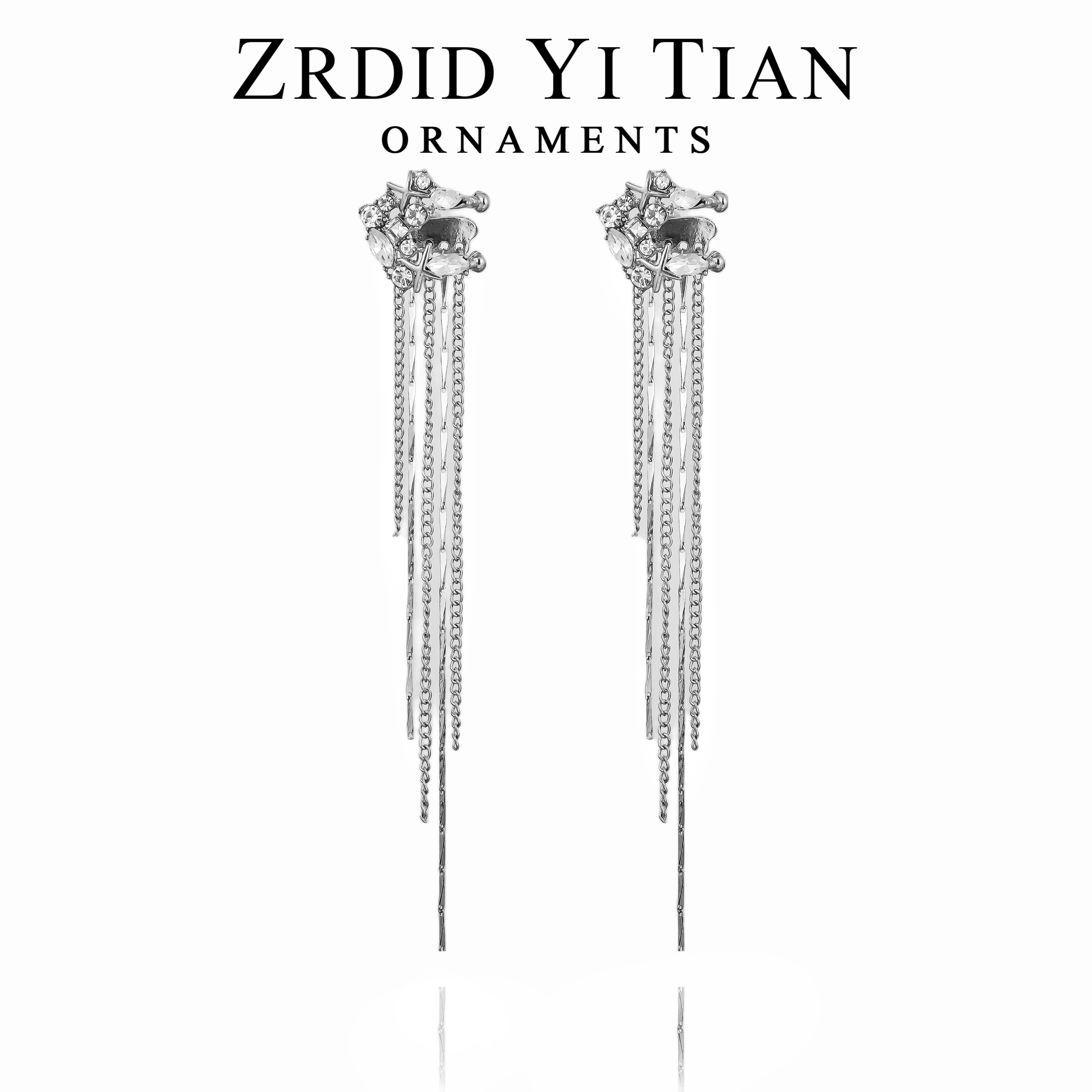 铜合金耳饰 一甜   A652   银色时尚潮流气质耳夹