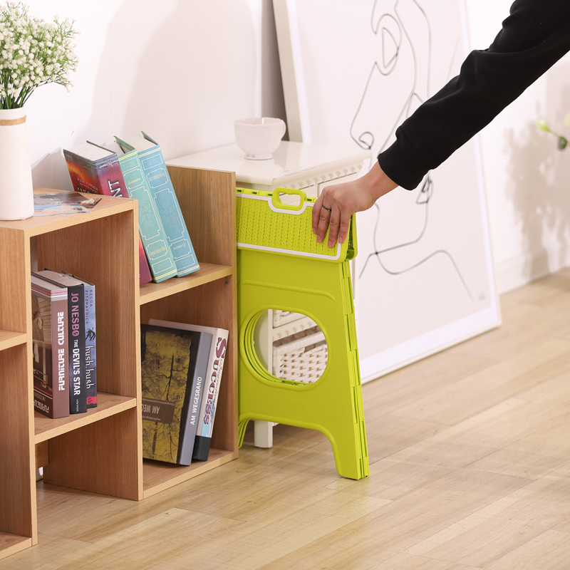 加厚板凳46CM家用餐桌椅便携式户外高凳成人客厅大号塑料折叠凳子