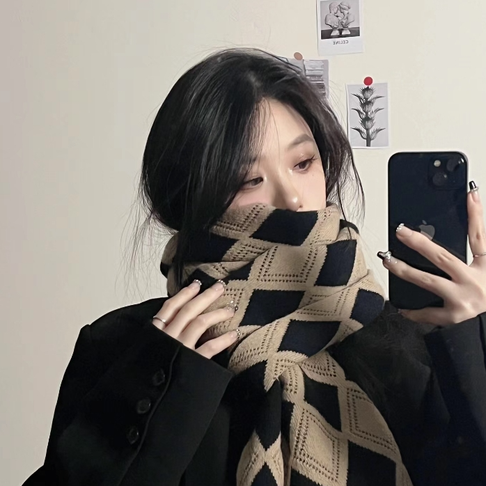 编码【620】针织百搭显瘦保暖气质潮流时尚新款围巾披肩上衣秋冬