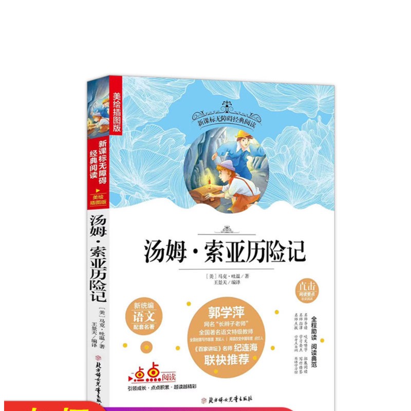 汤姆索亚历险记 无障碍经典阅读 初中学生名著 插图版