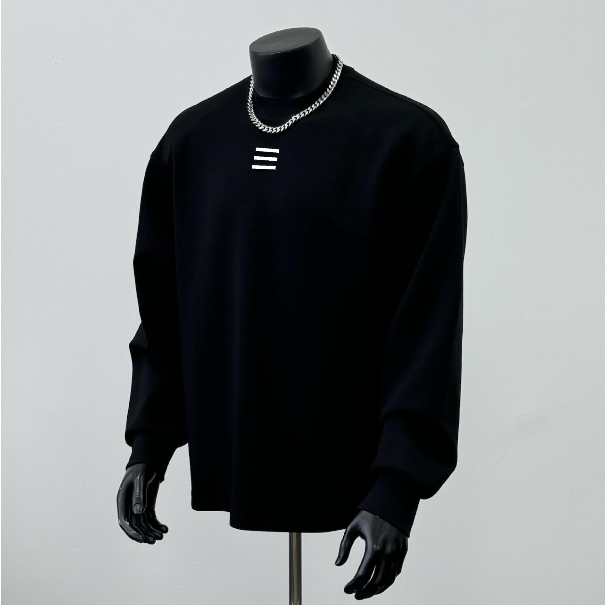 新款重磅复古美式潮牌纯棉长袖T恤 三条扛厚板时尚潮流男女上衣T