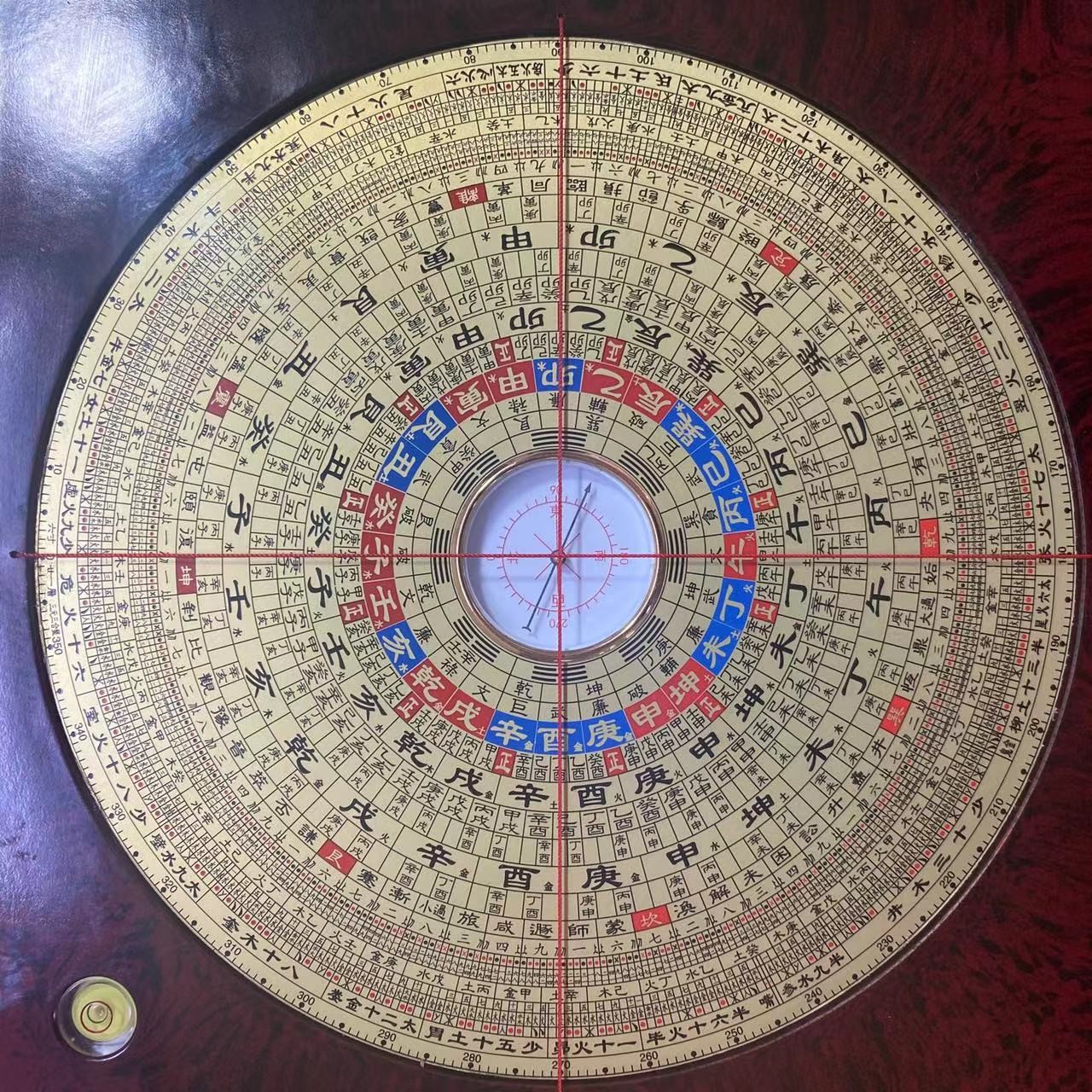 山龙头崇道堂6寸三合/综合铜面罗盘（新款）专业高精度指南针罗经