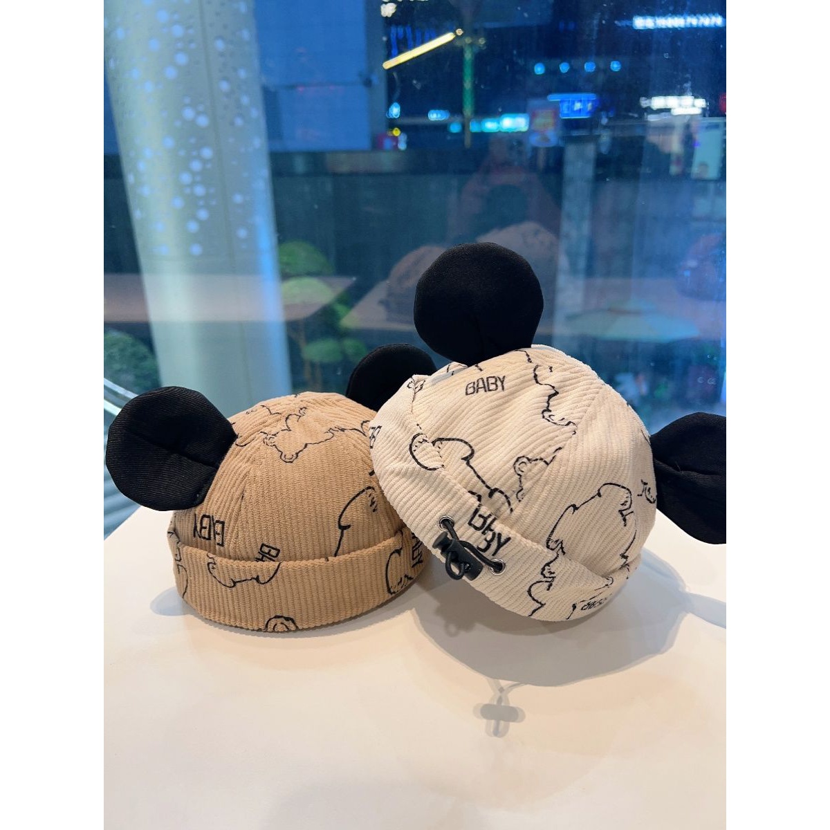 宝宝帽子春秋季可爱超萌瓜皮帽男女童卡通耳朵渔夫帽婴幼儿地夏季