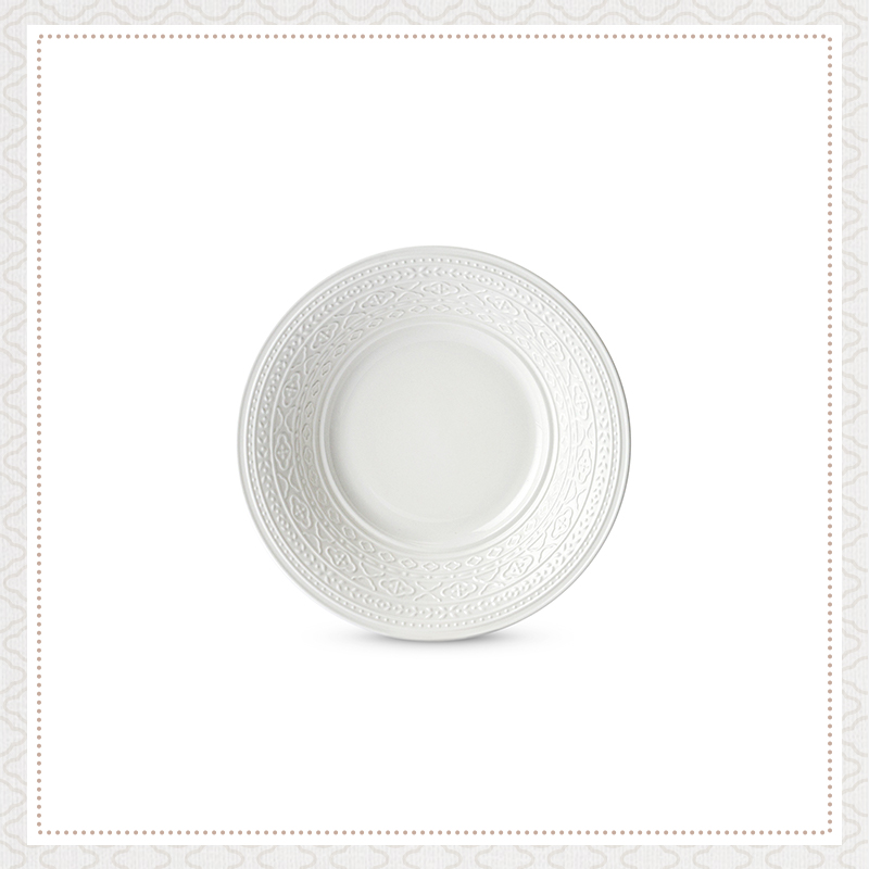 玛戈隆特事事如意系列中式圆形饺子盘高品质家用印花两用菜汤盘