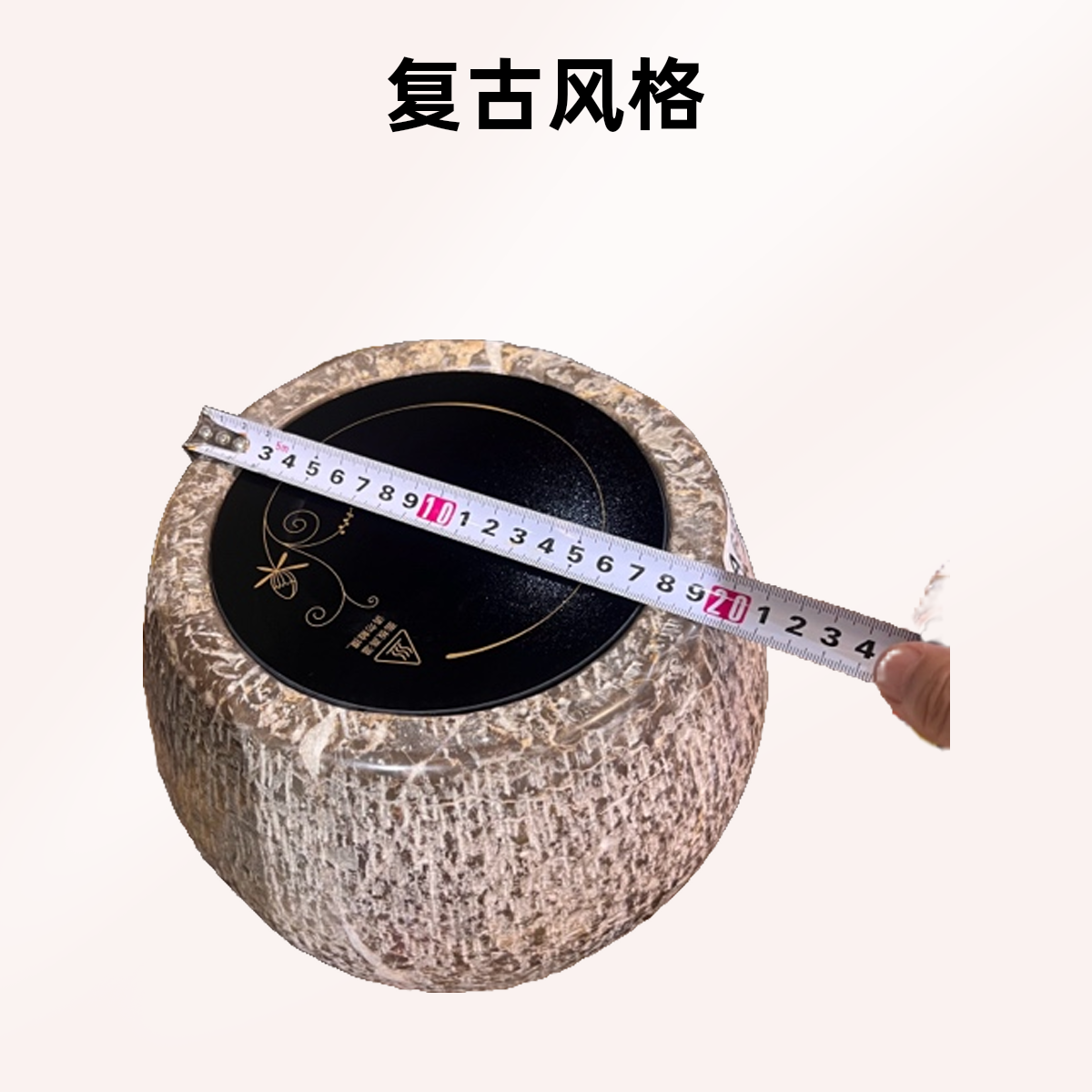 石头电陶炉石头电陶炉煮茶炉天然石头电陶炉石头煮茶炉石臼茶炉