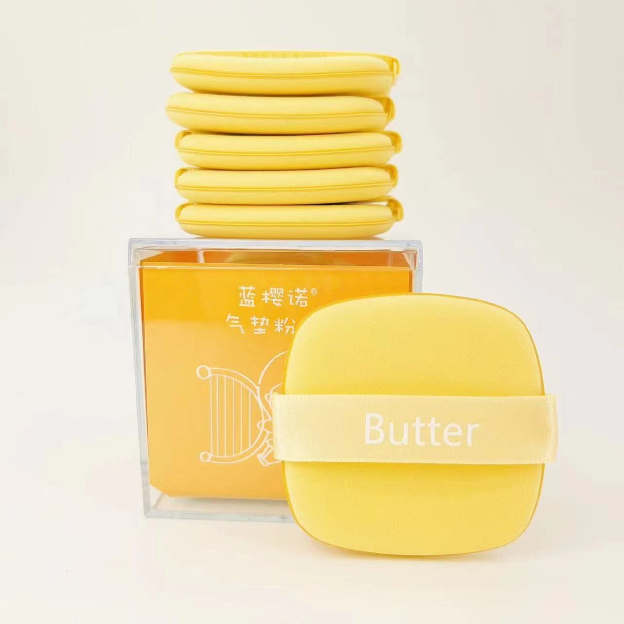 蓝樱诺黄油饼干超软粉扑干湿两用不吃粉服帖气垫粉扑定妆加厚细腻