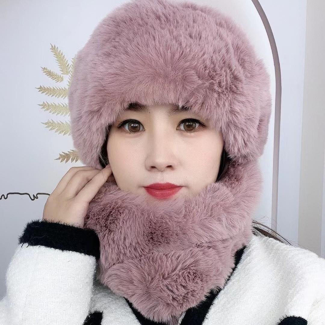 新疆包邮新款帽子女冬季雷锋仿皮草狐狸毛帽子圆顶蒙古帽加厚保暖