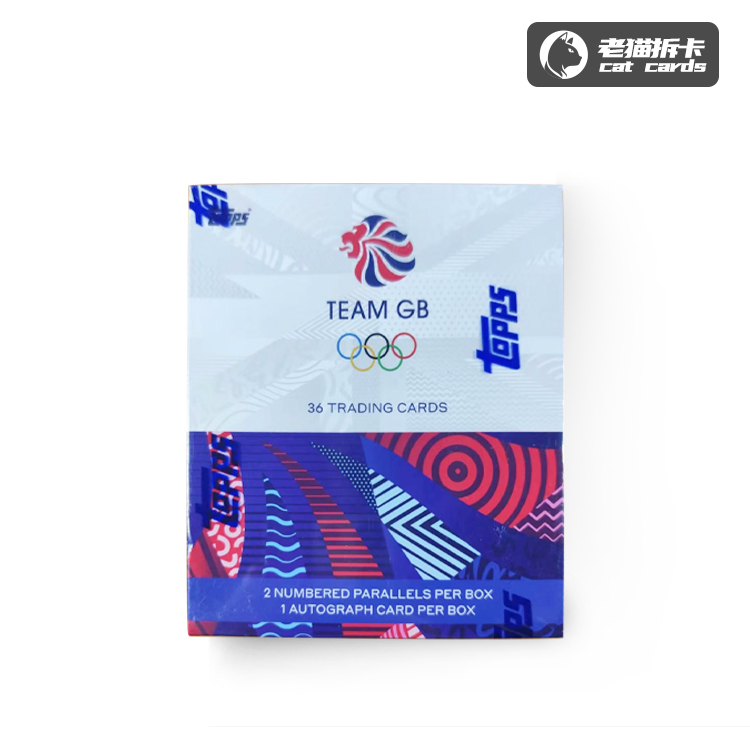 Topps 【拆盒】 2024 巴黎奥运会 英国国家队盒 球星卡盲盒
