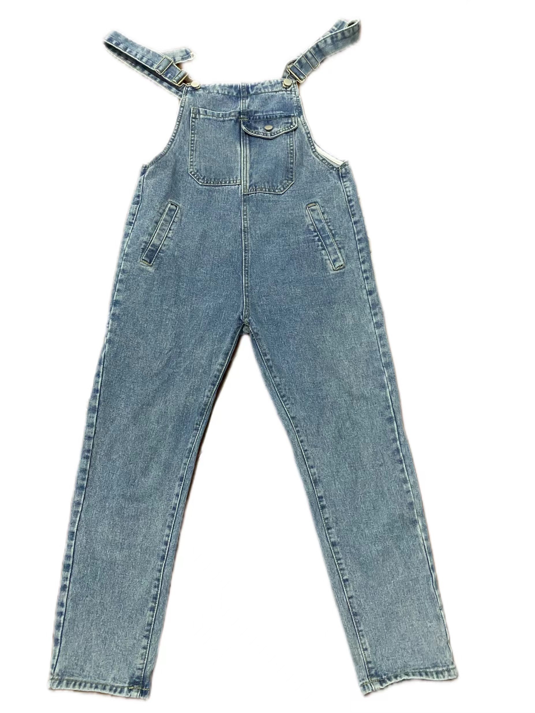 （直播间专享备注发）牛仔时尚休闲百搭春夏连体蓝色水洗背带裤