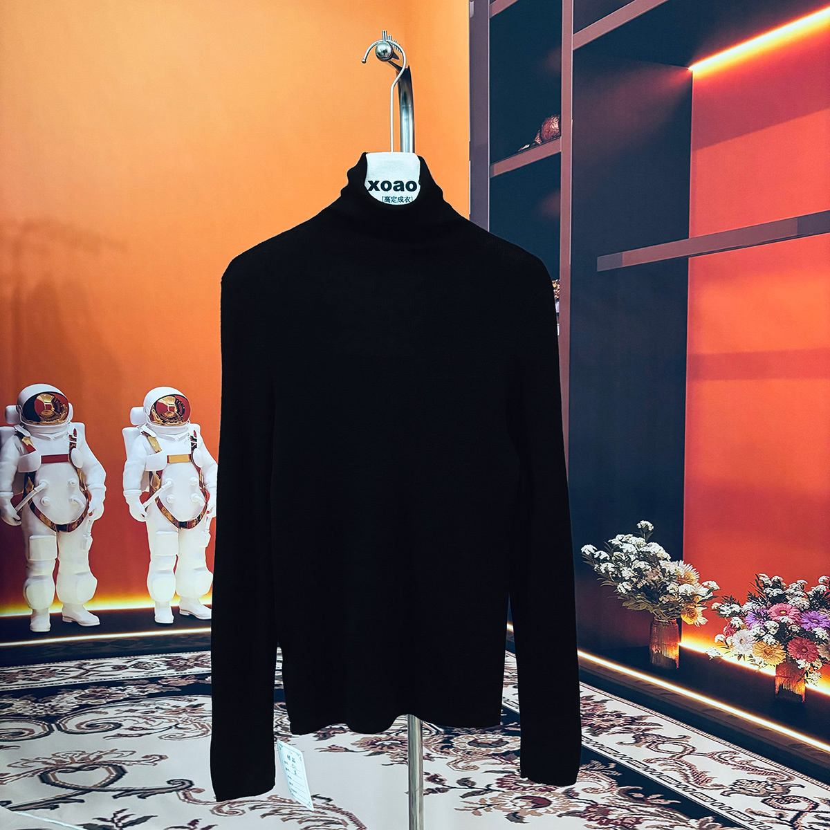 绵羊毛高领打底衫修身显瘦堆堆领针织衫气质百搭纯色内搭2025新品