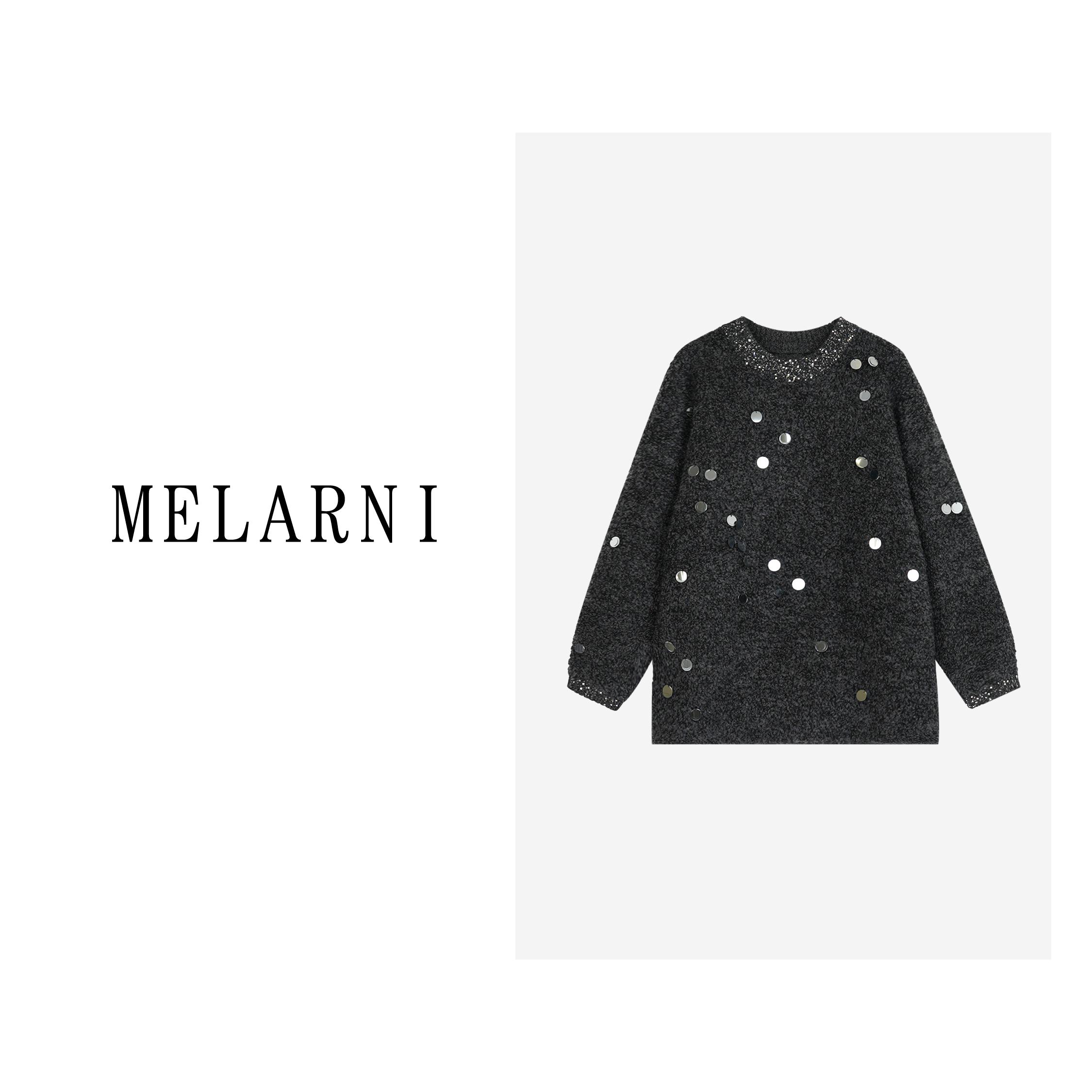 【MELARNI】时尚休闲秋冬毛衣MLN11541