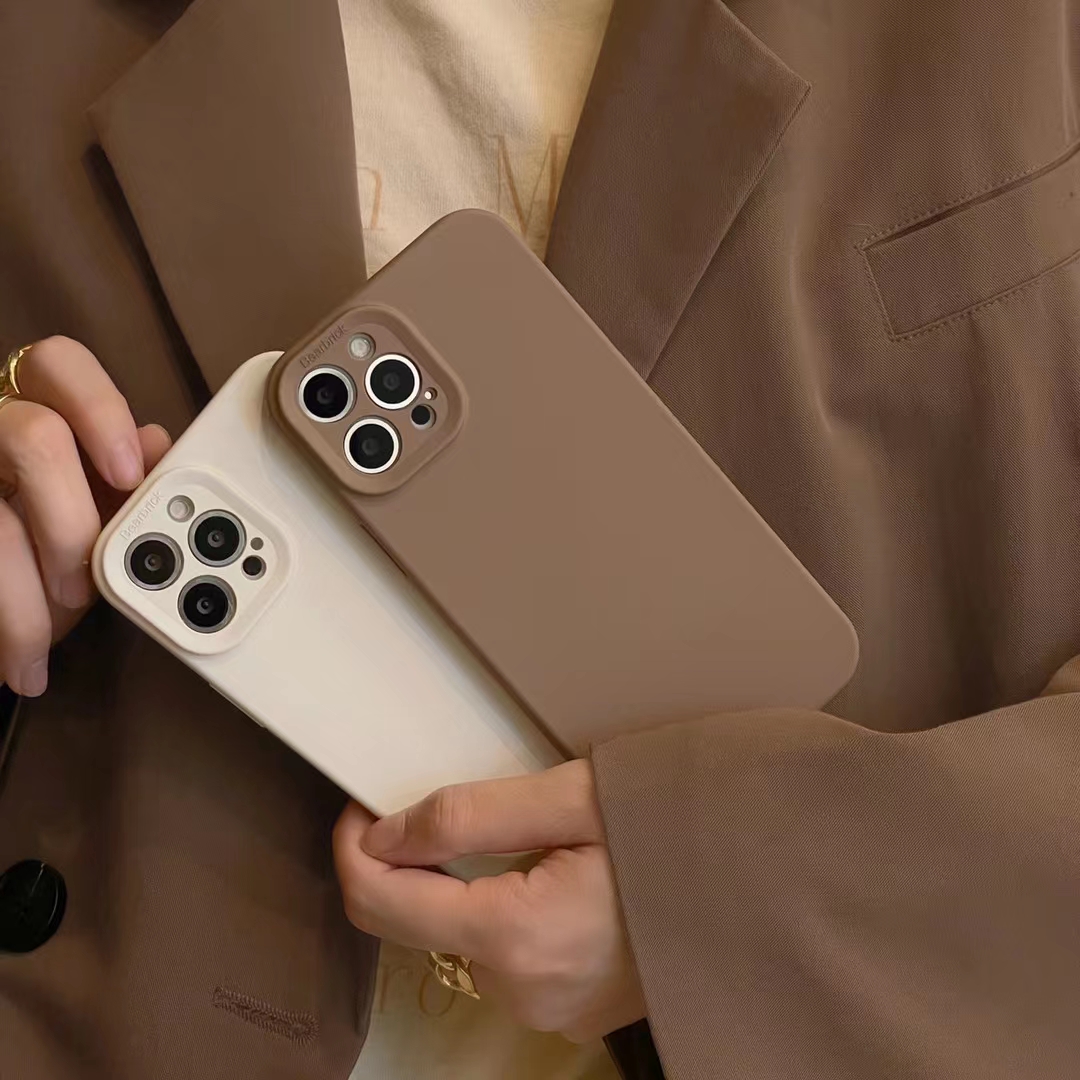 高级感简约纯色iPhone14pro苹果13手机壳11/12promax全包硅胶软