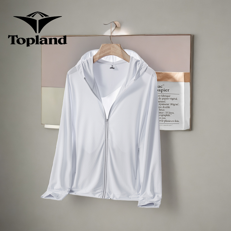 Topland/天坡伦防晒衣男女2024新款夏季冰丝外套防晒罩衫骑车防紫
