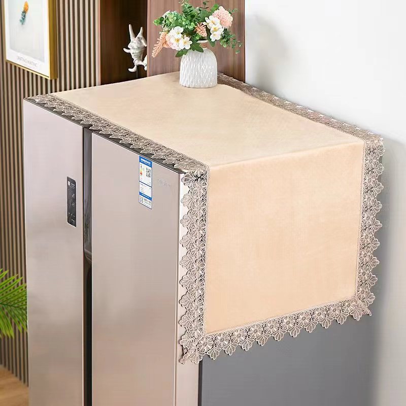 冰箱洗衣机通用镂空布艺盖巾