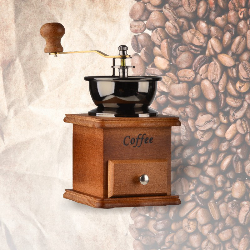 【小扬哥亲选】意式复古咖啡豆研磨机 手磨咖啡机手摇家用手动磨粉
