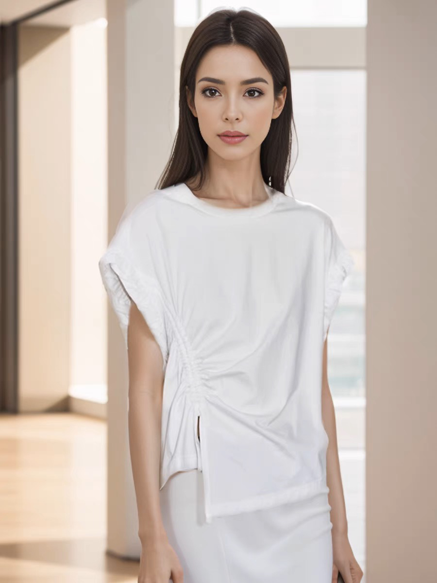 修身全棉短袖显瘦显高百搭