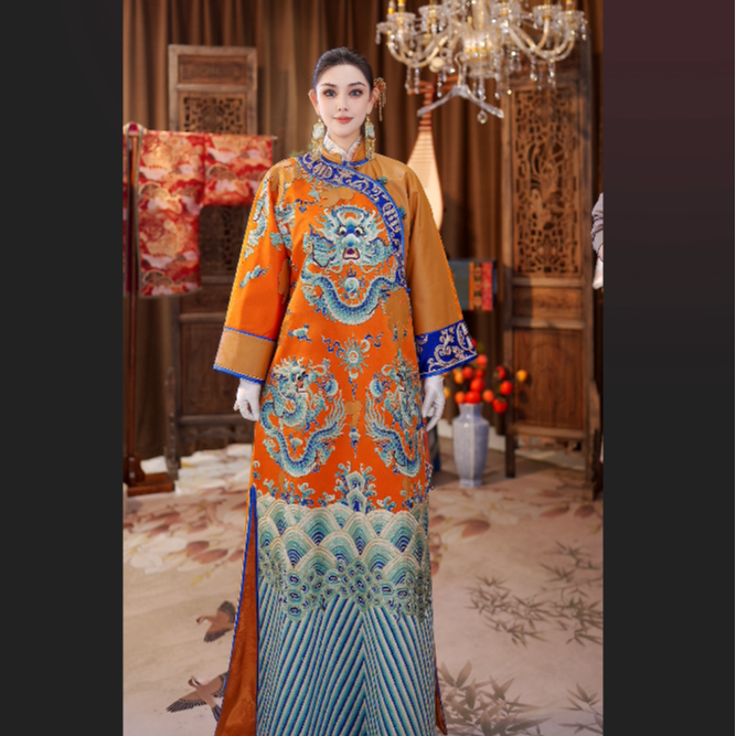 【花锦集】V款直播间专拍找对价格拍/新中式/国风纯手工刺/长袍