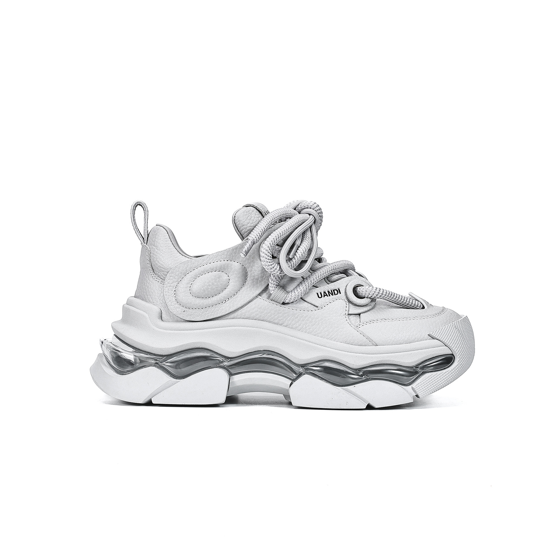 uandi四季款气垫底百搭系带休闲时尚厚底运动老爹鞋 29888-72 