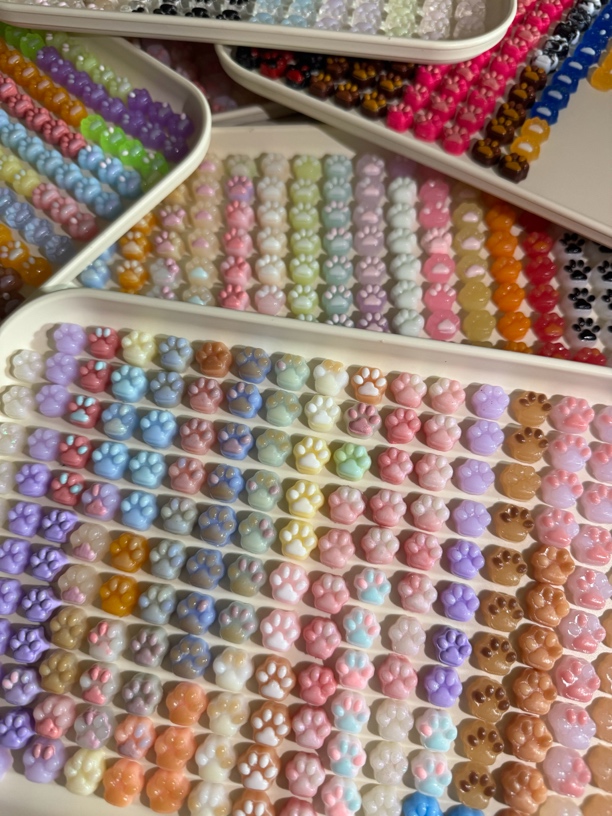 纯手工制作硅胶捏捏小鼻噶迷你小猫爪捏捏解压玩具