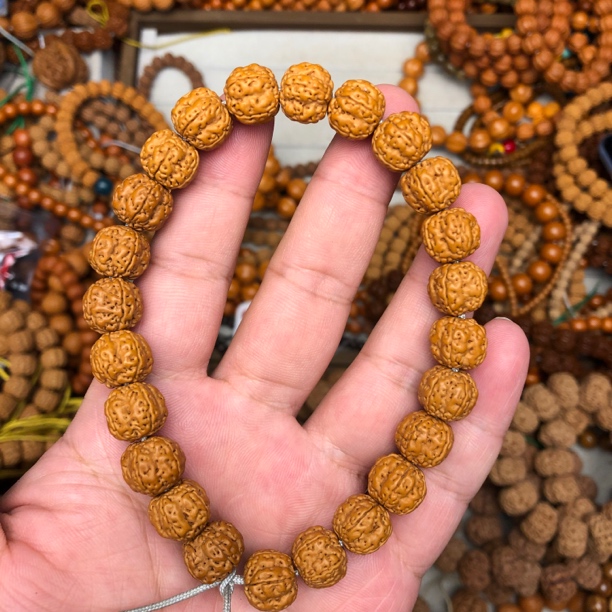 爆款花王手持12-13mm金刚菩提手串梅花桩花王