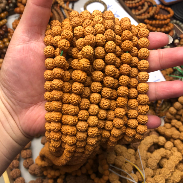 原桩蛤蟆背小金刚108颗12mm左右金刚菩提手串印尼小金刚菩提子