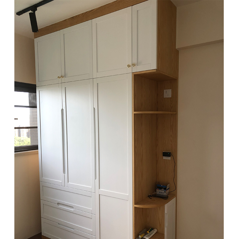 全屋定制工厂环保实木衣柜门家用家具北欧风卧室衣橱柜衣柜定制