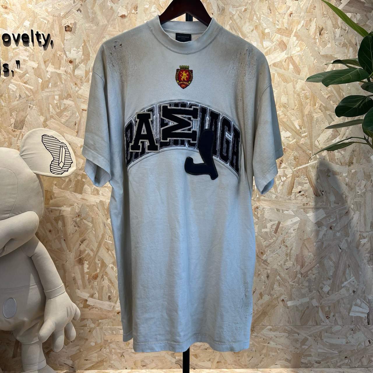 99新 Balenciaga/巴黎世家 曼联做旧T恤 L码 YS001224