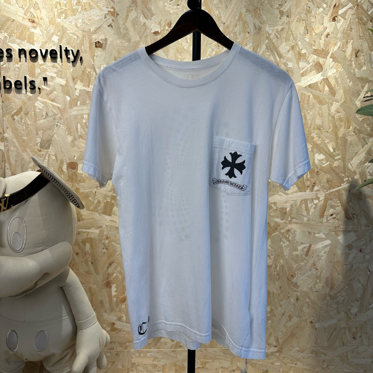 99新 Chrome Hearts/克罗心 后背十字花圈短袖T恤 m码 dt212481
