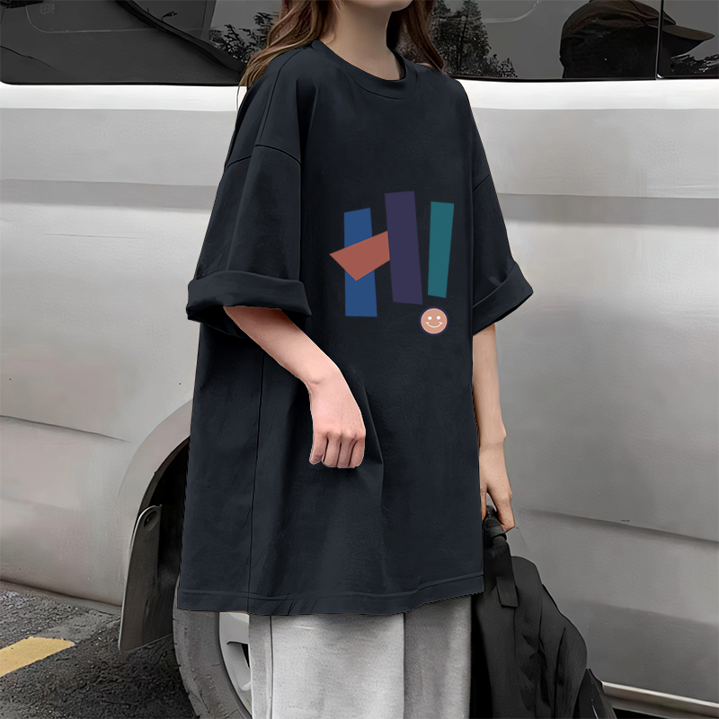 清仓捡漏~便宜亏本特卖反季白t时髦大版体恤女款服装短袖t恤女夏