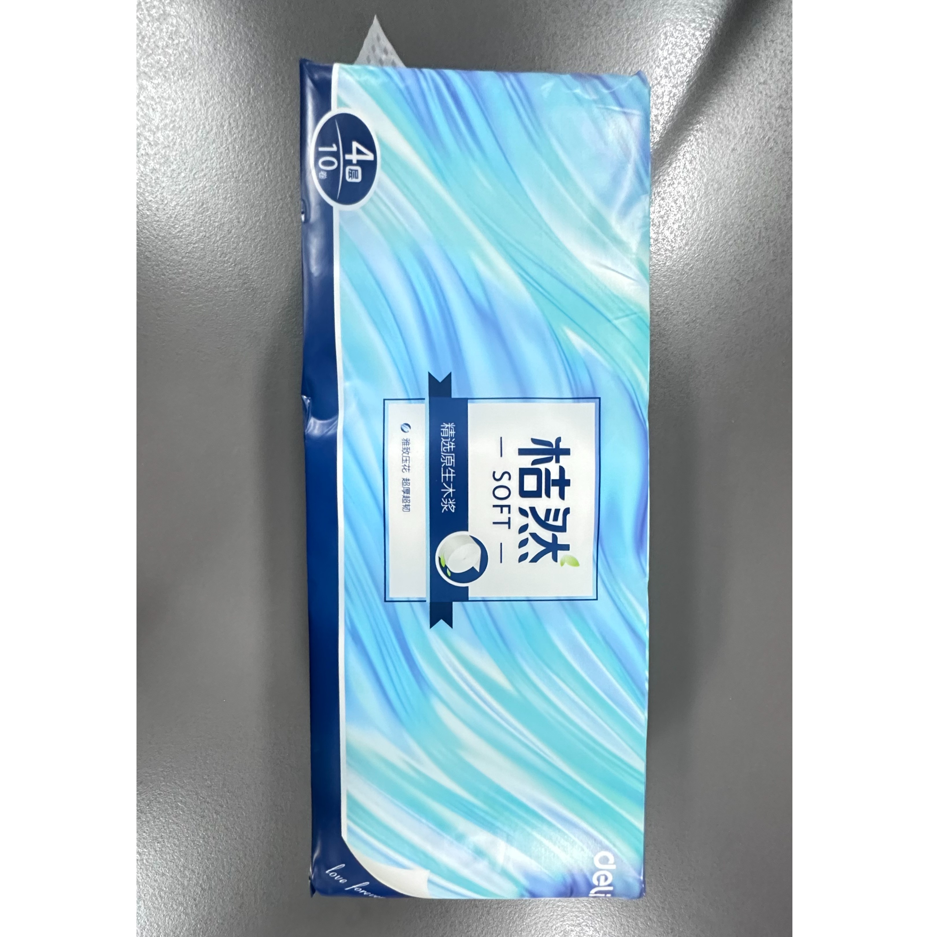 得力桔然soft系列WJ4070-01无芯卷纸
