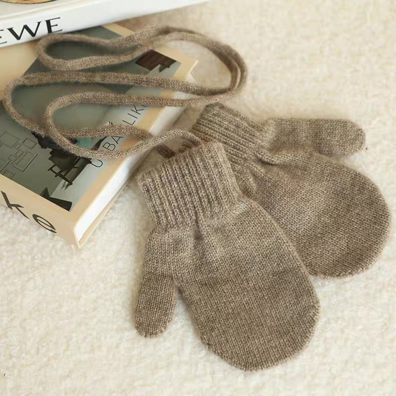 轻松御寒～温暖小手～山羊绒儿童手套男女宝贝秋冬保暖御寒手套