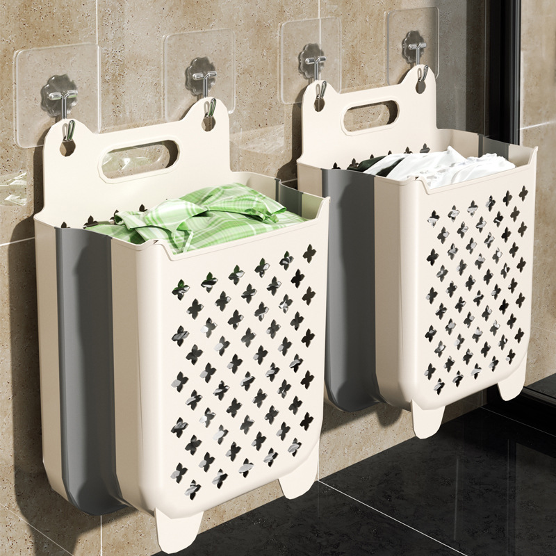 脏衣篓家用洗衣篮壁挂可折叠卫生间洗澡放脏衣服收纳筐桶浴室