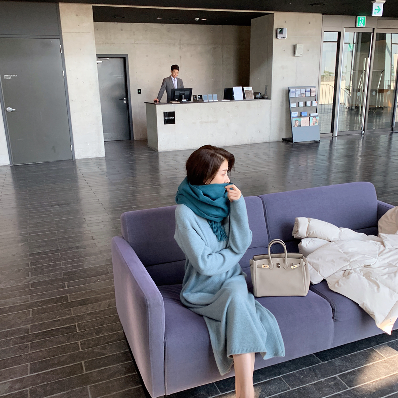 ASM ANNA◆简约要一击即中~混纺 懒人内搭裙A5655-1