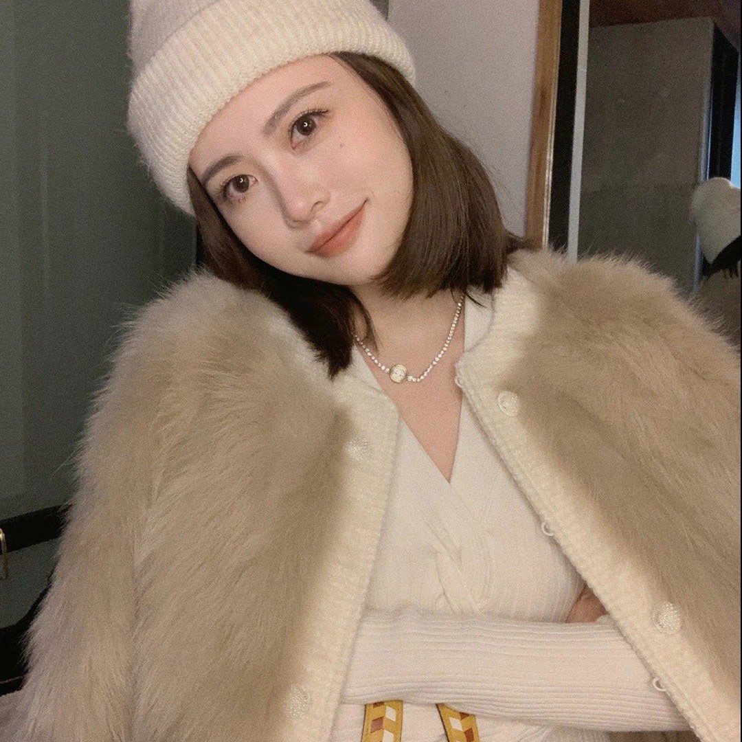 ASM ANNA◆ 【默认微瑕】山茶花外套~时尚拼接毛毛外套 短款A8853