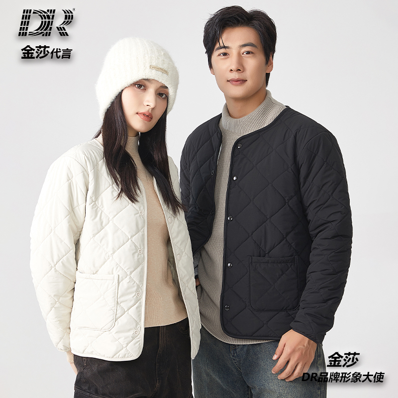 男女同款三防秋冬绵羊毛绗缝长袖休闲外套-D