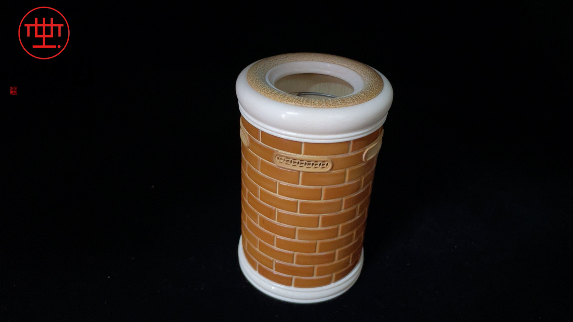 小林虫艺手工镶拼橄榄蝈蝈筒内嵌竹胆  送弹簧92*56mm