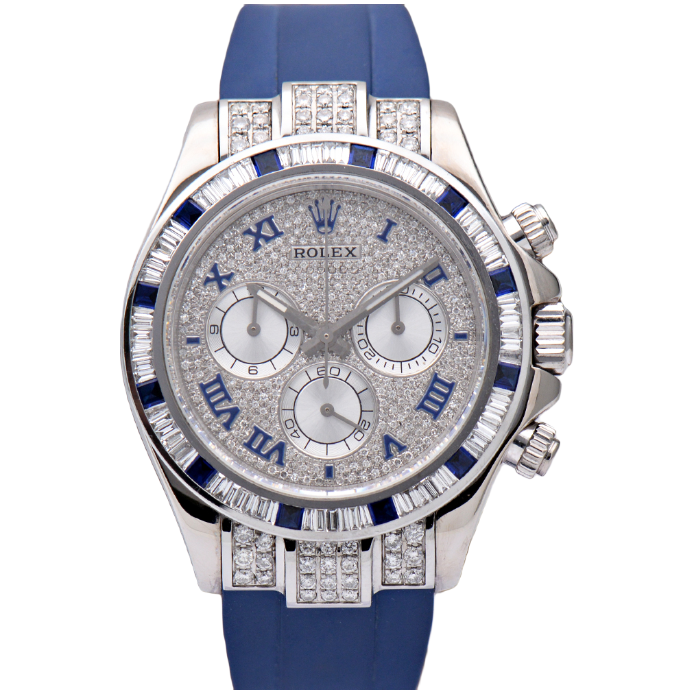 99新 Rolex/劳力士 迪通拿116519后镶钻18k白金40mm自动机械男表