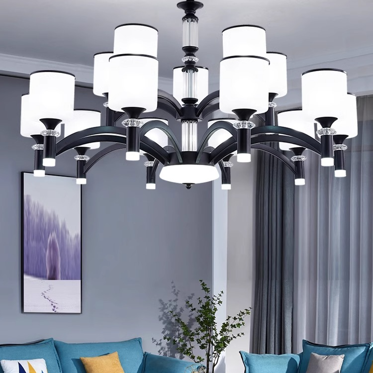 新款北欧风客厅吊灯现代简约餐厅吊灯奢华大气家用灯具套餐轻奢灯