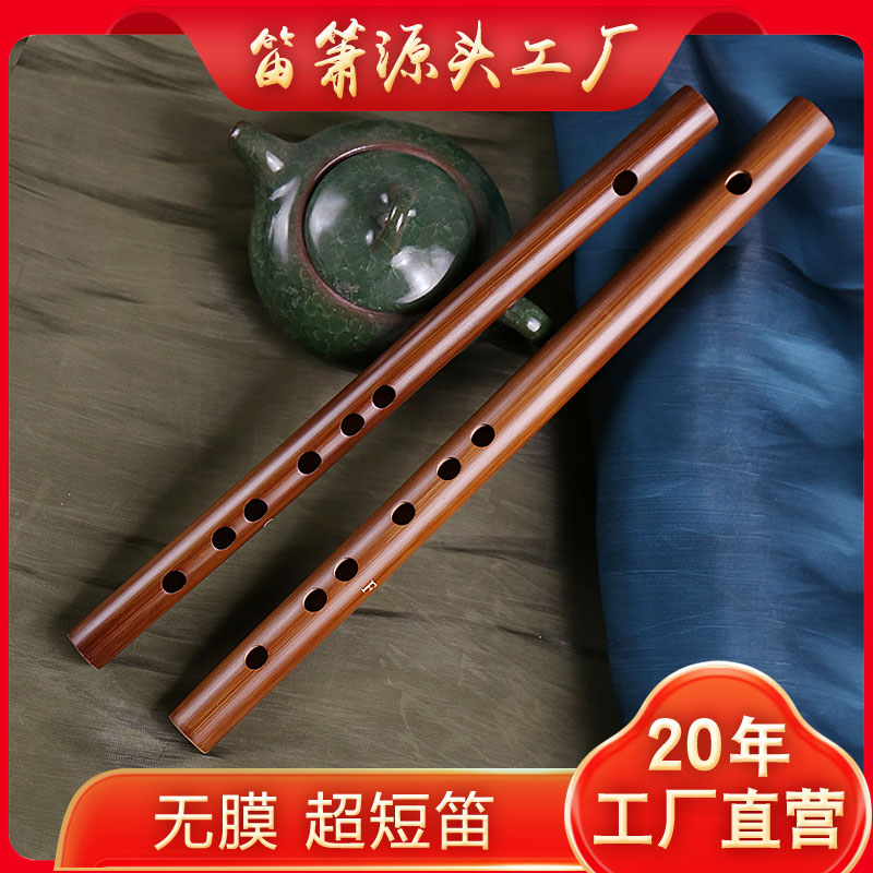 初学无膜孔短笛苦竹笛子零基础演奏乐器横笛无膜孔方便携带