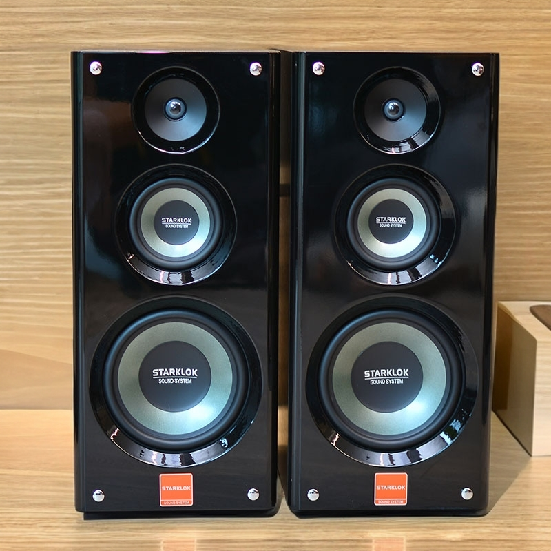 8寸三分频无源音箱钢琴烤漆发烧hifi书架落地音箱立体声一对价