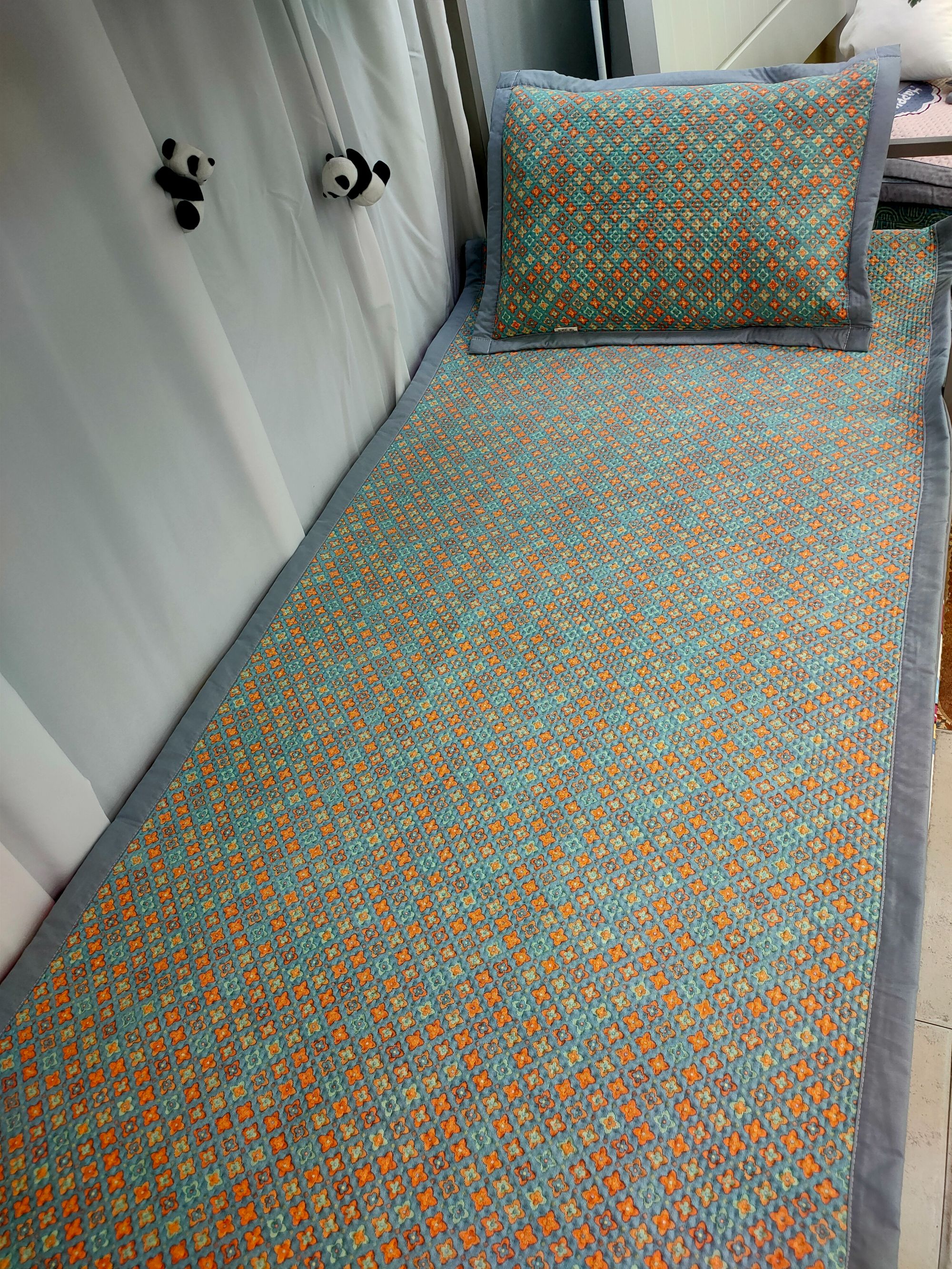 【90*200学生宿舍】寝室水洗斜纹双层四季单人床盖