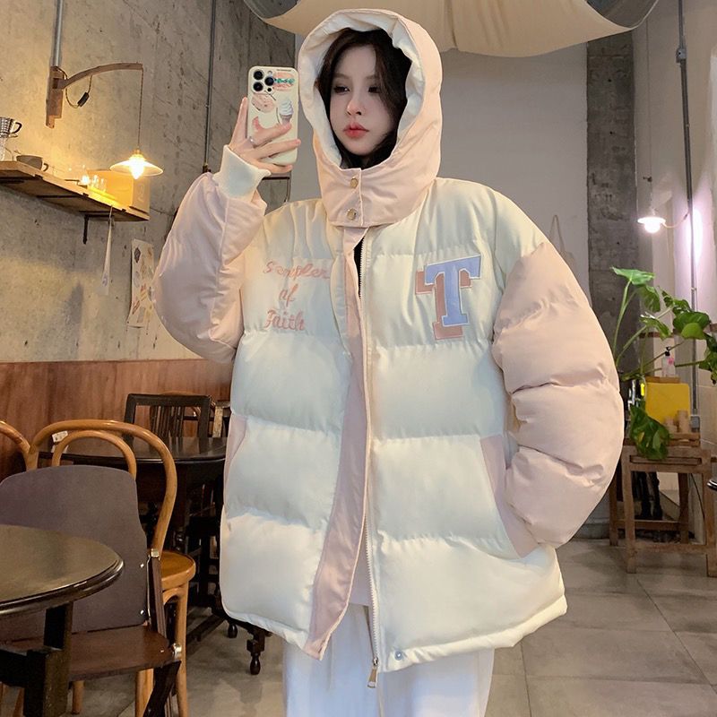 羽绒服女2023新款羽绒少女冬装高中大学学生羽绒服韩版宽松可爱外