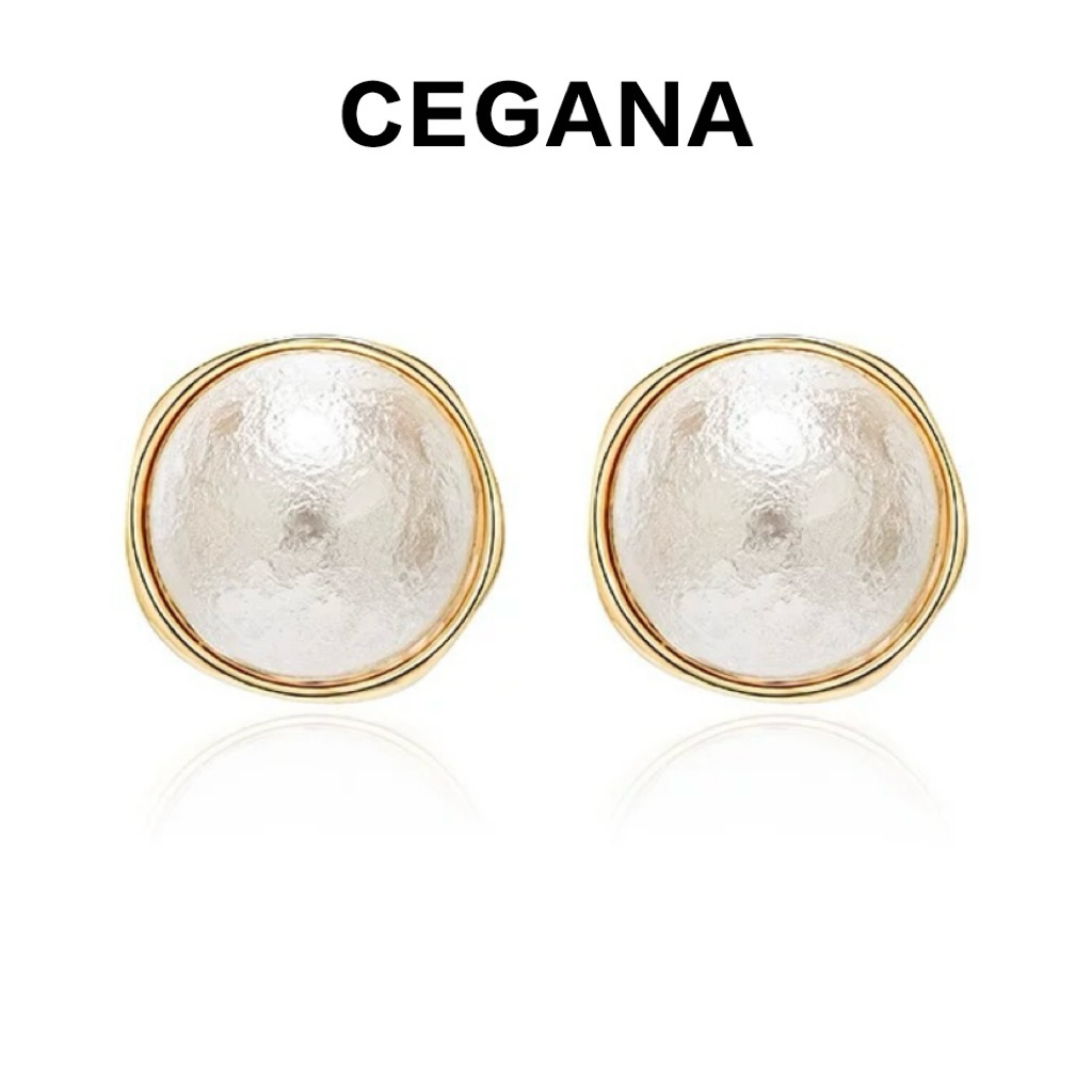 铜合金耳饰 CEGANA【幻境】时尚气质珠珠耳饰轻奢百搭复古古法耳环